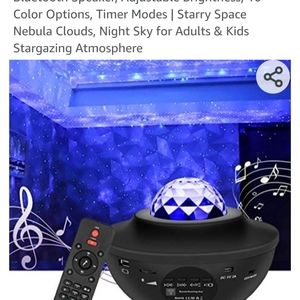 Starry Night Light Projector q/Bluetooth